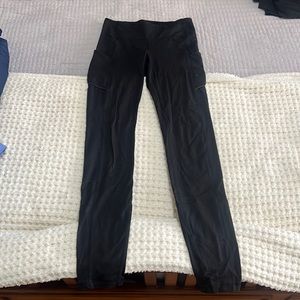 Size small lululemon black leggings with two side pockets high waisted